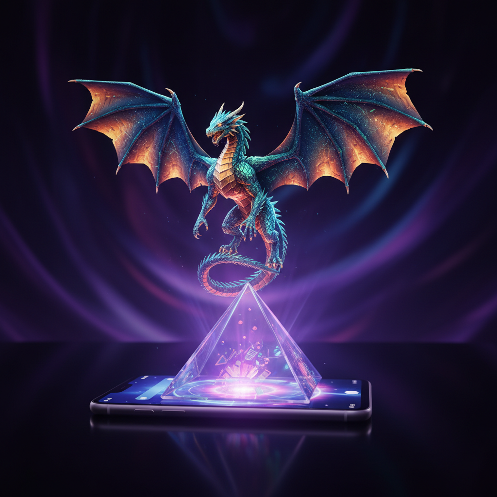 Holographic Pyramid Display