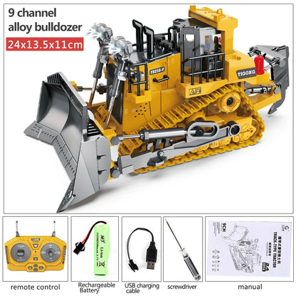 RC Excavator RC CRA Children Toys Remote Control Excavator Toys Kids Radio Control Dump Truck Bulldozer Electric Car Toys Gift