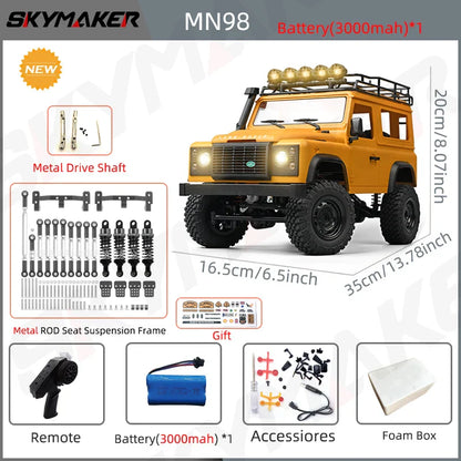 1:12 RC Car MN99s MN98 4WD Rock Crawler Remote Control Truck Toy