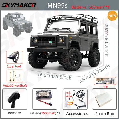 1:12 RC Car MN99s MN98 4WD Rock Crawler Remote Control Truck Toy