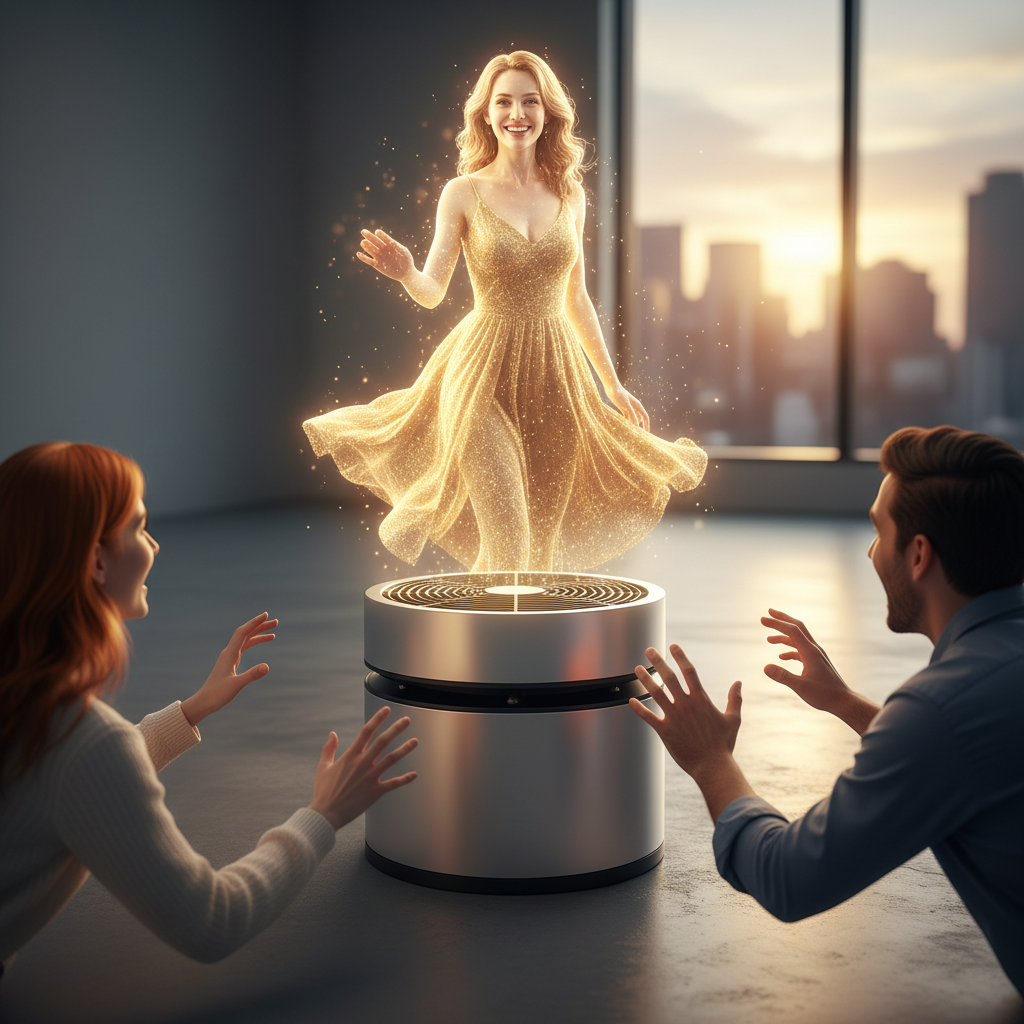 Hologram Fan Close